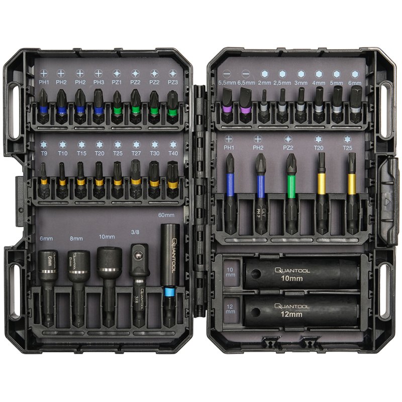 QUANTOOL Bit set 36-delig in kunststof box